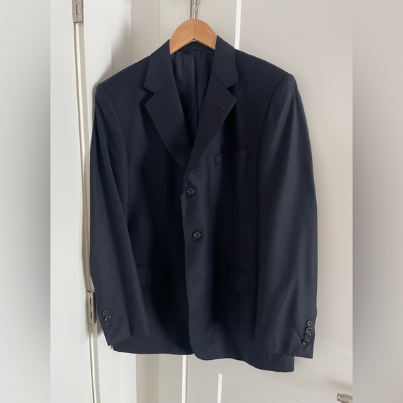 Bespoke 3-Roll-2 Navy Blazer - Picture 2 of 6